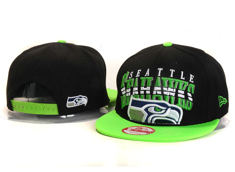 Seattle Seahawks Black Snapback Hat YS